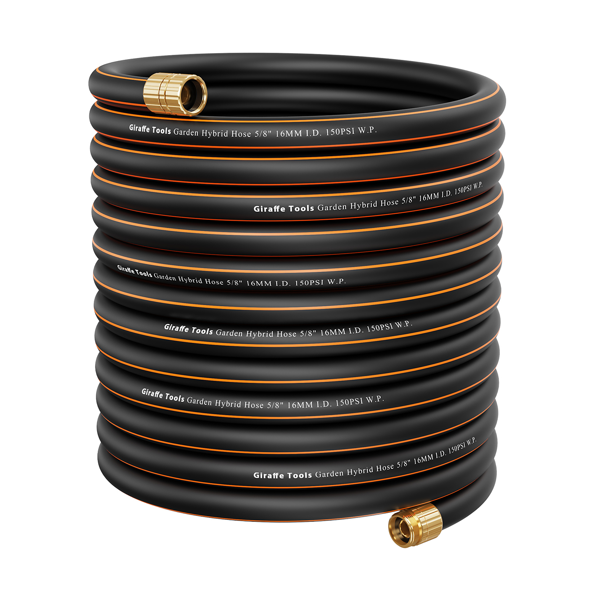 Giraffe Tools, Hybrid Custom Cut Length Garden Hose 5/8in. 100ft., Length 100 ft, Hose Connection Size 3/4 in, Max. Pressure 600 PSI, Model# SXGTG-100FTLT58US